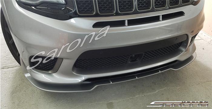 Custom Jeep Grand Cherokee  SUV/SAV/Crossover Front Add-on Lip (2017 - 2021) - $625.00 (Part #JP-019-FA)